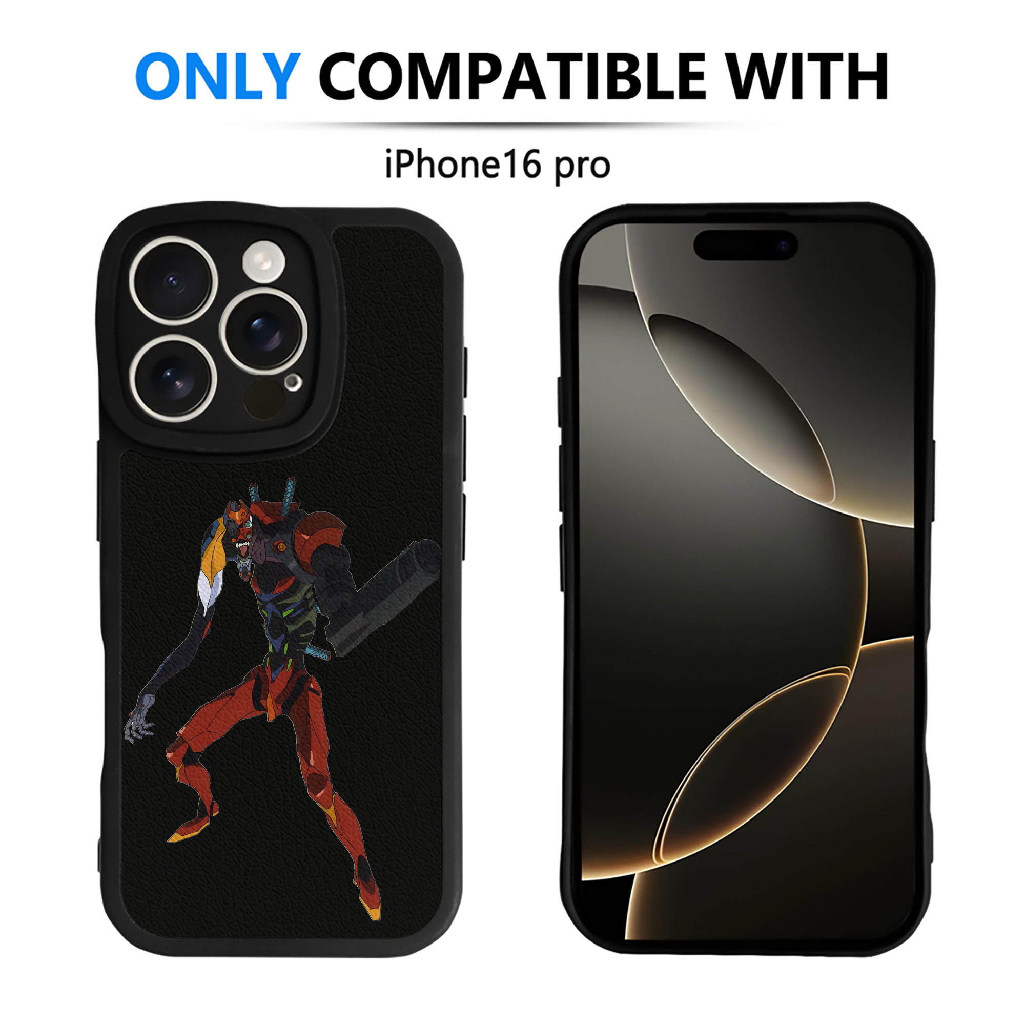 （画像用） EVA 新世紀エヴァンゲリオン 【iPhone 16シリーズ対応】シリコンスマホケース（レザー調） 材質：シリコン